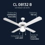 Orbegozo Ventilador de Techo CL 08132 B, 132cm, 60W, Blanco